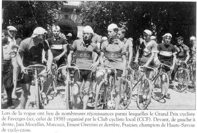 club cycliste de faverges en 1938
