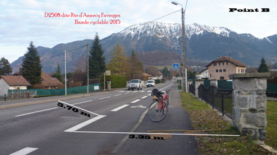 D2508 en 2013, les cyclistes galèrent