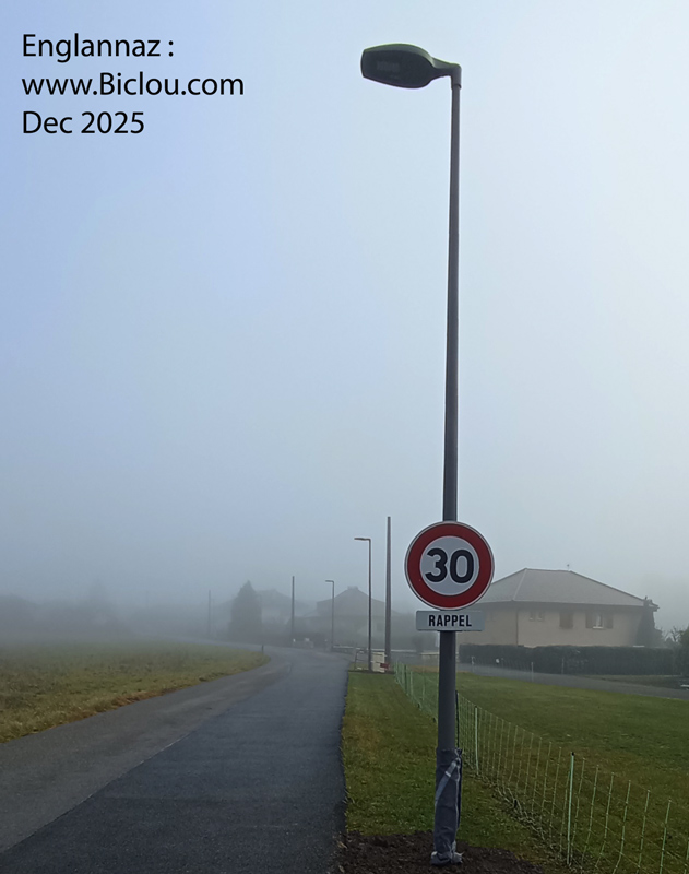 eclairage public refait � eNGLANNAZ en 2025 et rappel vitesse