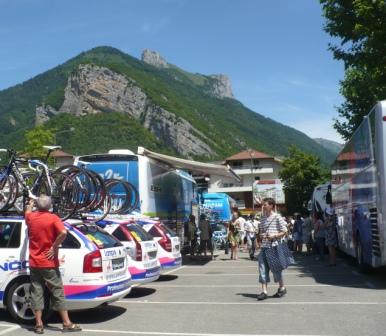 le village départ de la caravanne du critérium dauphiné 2009 faverges