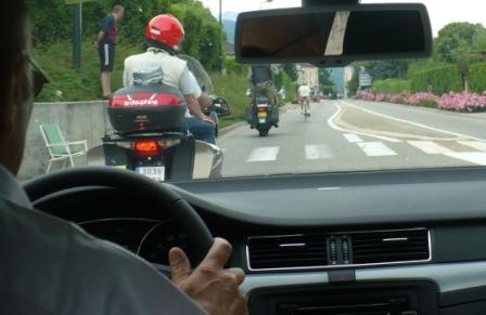 Vue intérieure de la course du critérium du dauphiné libéré 2009