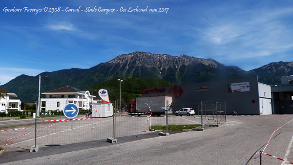 accès au Ces de Faverges (Ces Jean Lachenal) - Stade Jean Carquex - Carouf et D 2508 dite route d'Annecy