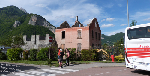 la maison Guazzoni est en cours de destruction en mai 2017
