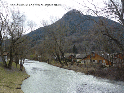 La crue du torrent de saint ruph à faverges en 2010