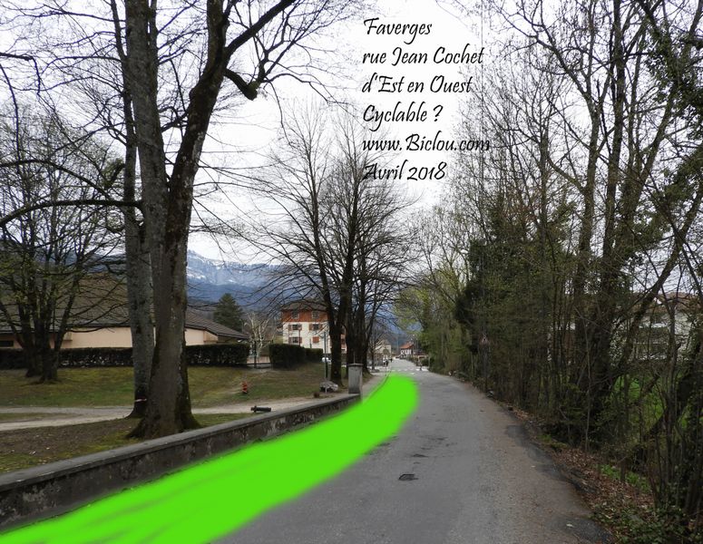 la rue Jean cochet de faverges vue une