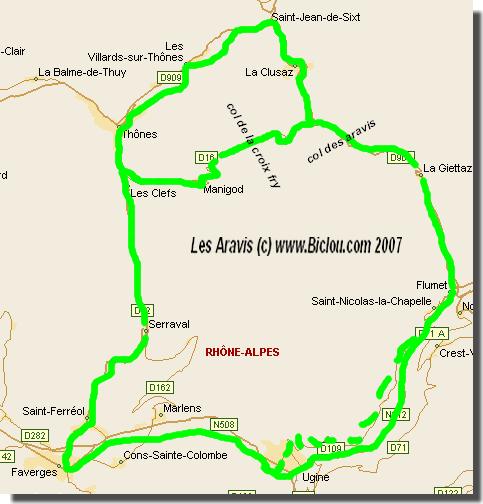 le circuit des Aravis  vlo