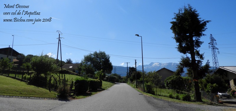 Mont Dessous : sur la route du col Arpettaz