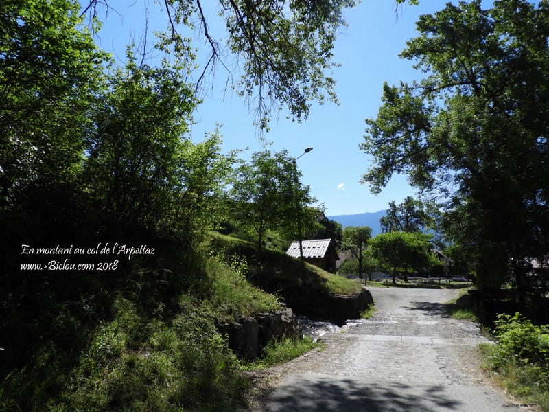 Au gué, vive la rose : En montant au Méruz par le route des montagnes (Ugine)