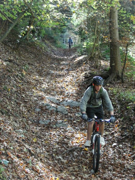 Descente a vtt du collet de Tamie vers le D 12