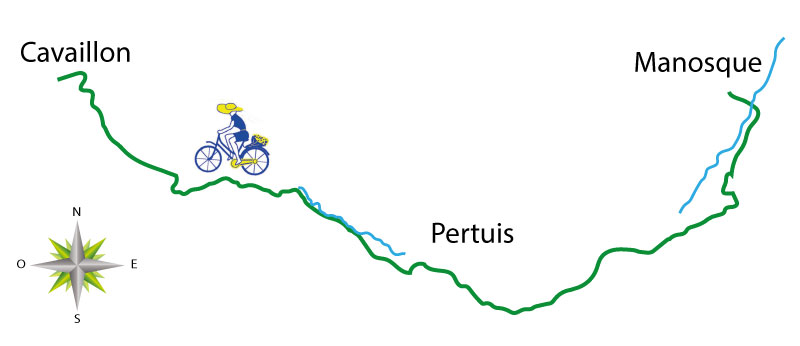 Carte vlo route de la Durance (etude) par claudio 2023