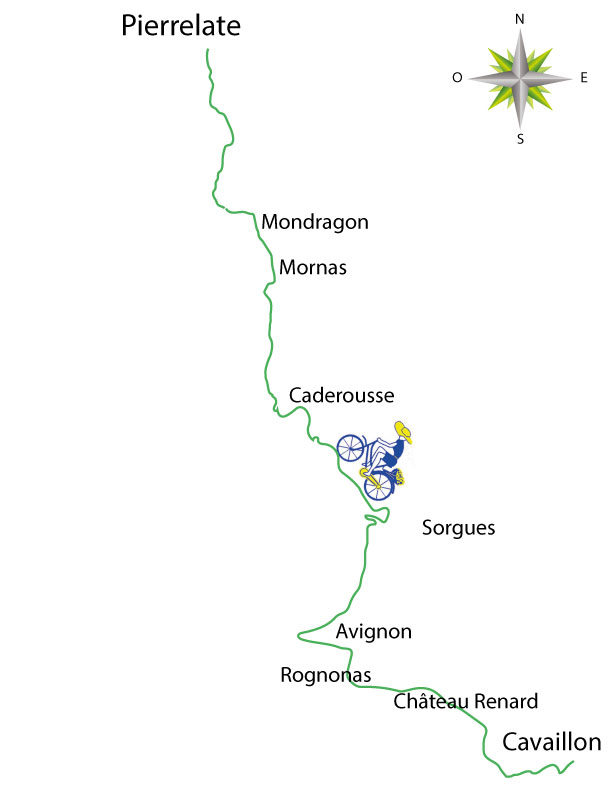 Carte vlo route de la Durance (tude) par claudio , 2025