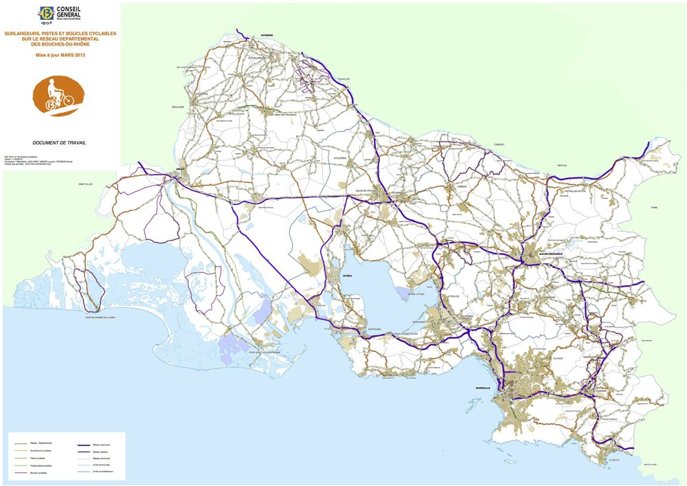carte extension ViaRhôna arles marseille paca
