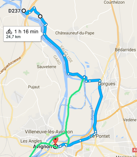 Par le barrage de sauveterre ?