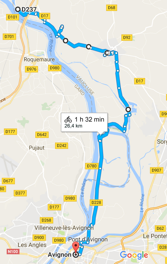caderousse chateauneuf du pape gué avignon