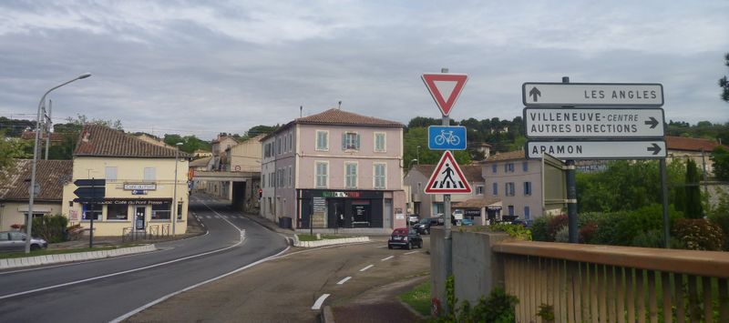 Sortie avignon vers villeneuve les avignon pas terrible à bicyclette