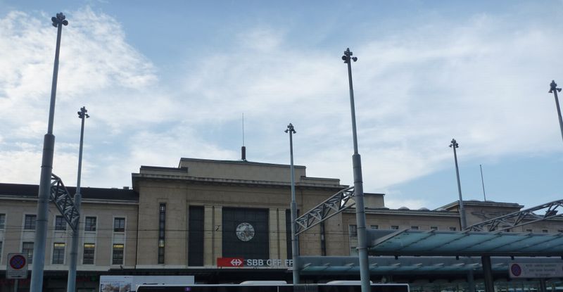 Point de repère, que cette Cornavino station in Geneva en 2010, début de la Via rhôna vers la France voisine
