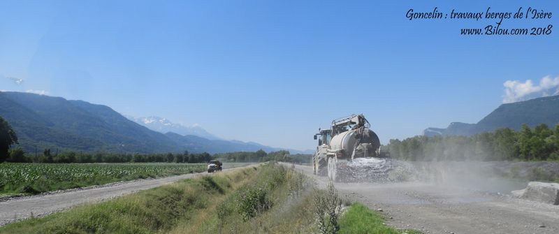 Sur les berges de l'Isère du côté de Goncelin