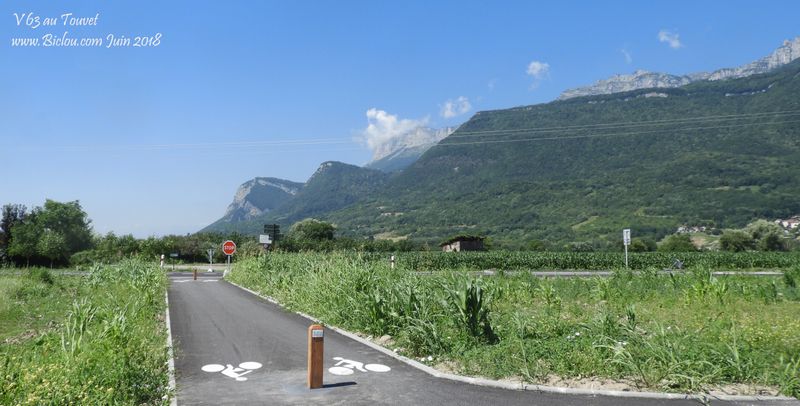 Du côté de Goncelin la V62 rejoint la V63 en grésivaudan