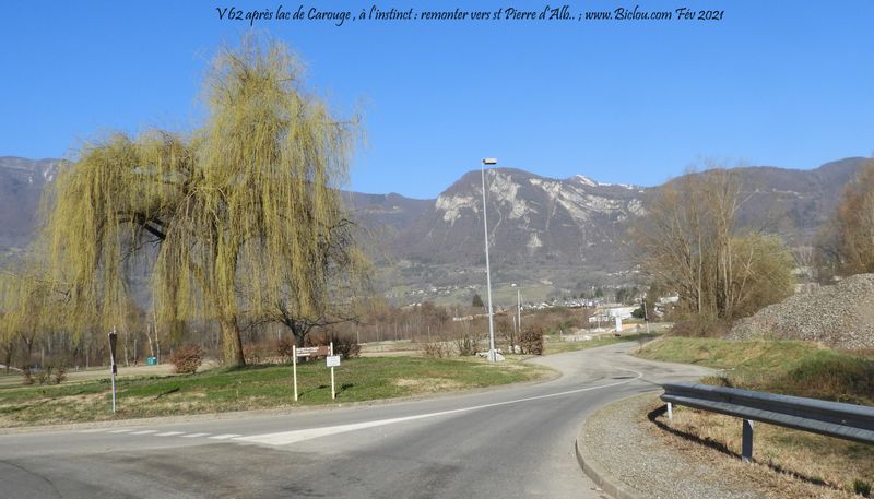 La ViaPreAlpina dite V-62, se prolonge à l'instinct vers la gare de st Pierre d'Albigny ..