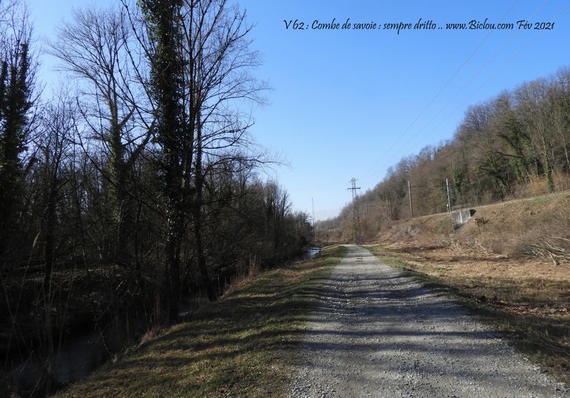 Sur ViaPreAlpina (V62, entre canal et voie ferrée, vélo gravel sur ces strade bianche ..)