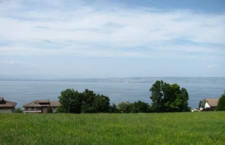 Le lac Leman vue de Publier en 2009