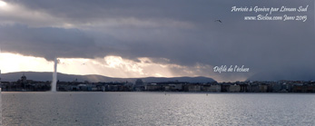 Arrivée à Genève par léman sud