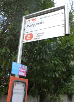 point de repère arrêt bus marguerite Anière