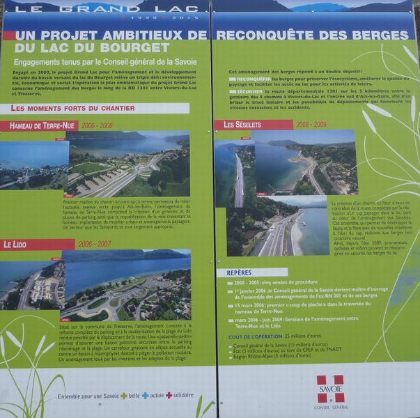 Dossier : affiche travaux reconqu�te des berges du lac du Bourget 2010