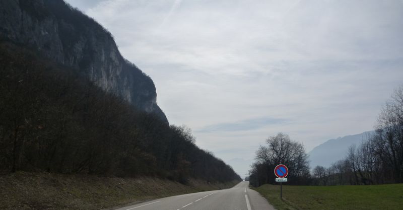 En chautagne vers Aix les bains sur la D 991..