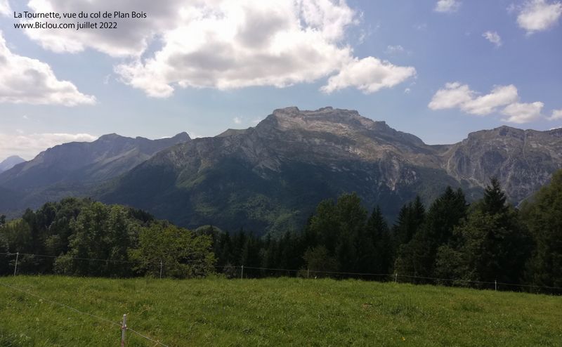 La Tournette, vue du col de Plan bois