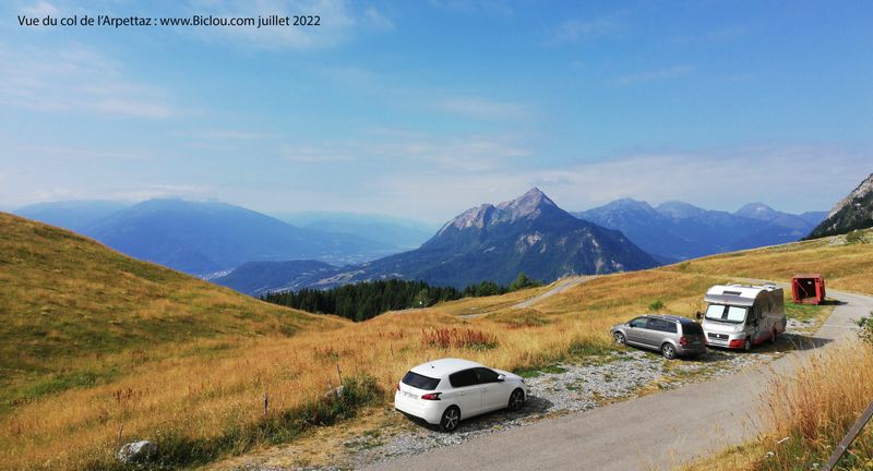 Vue depuis le col de l'Arpettaz (2022)