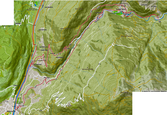 Traces d'une bambée à Bicyclette de Gravelle dans le bas Beaufortin, Vallée du Doron, par la TransBeaufortaine en 2025