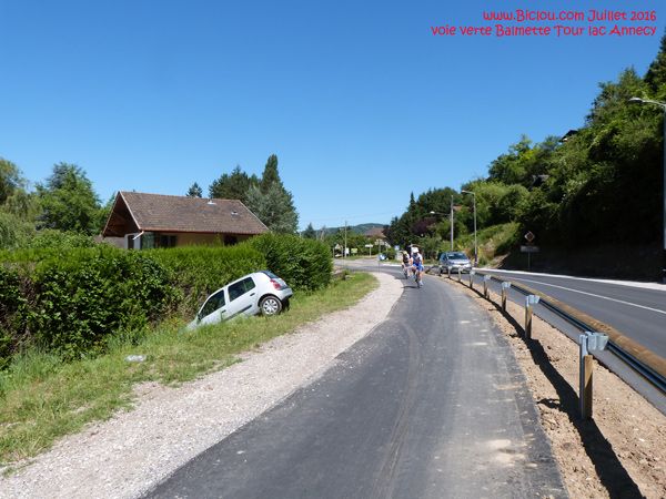 Voie verte Balmette Talloires en 2016 .. Heu ..