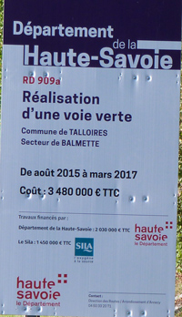 pancarte voie verte balmette