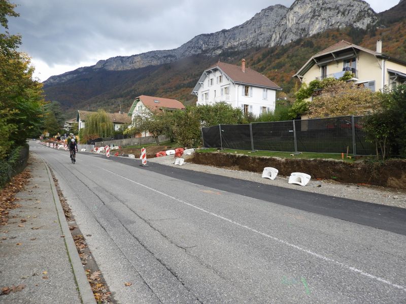 D 909 A Veyrier début travaux Nov 2019