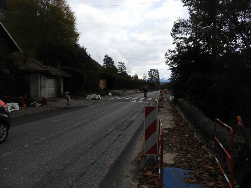 D 909 A Veyrier début travaux Nov 2019