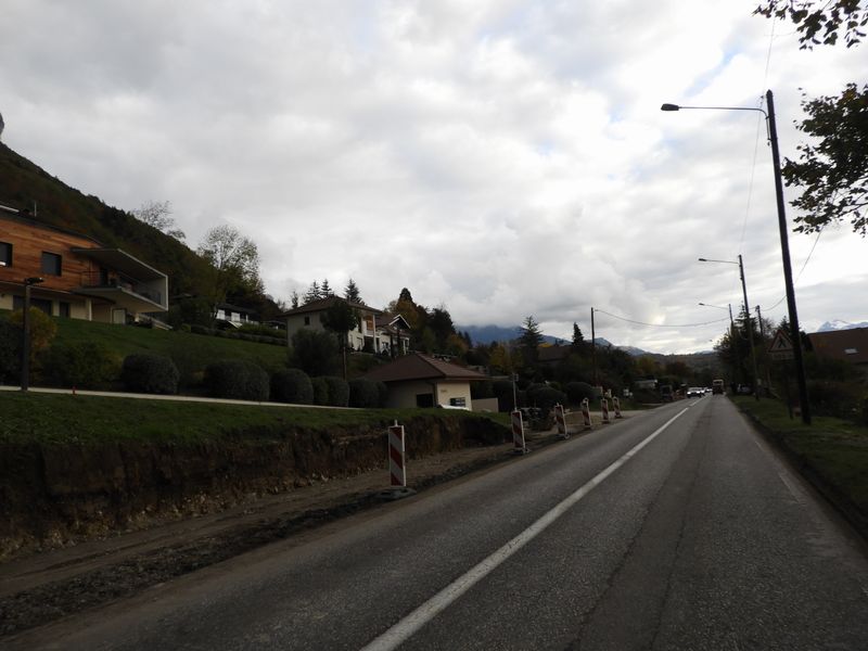 D 909 A Veyrier début travaux Nov 2019