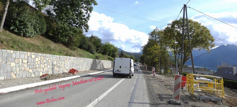 D 909 A Veyrier travaux Oct 2020