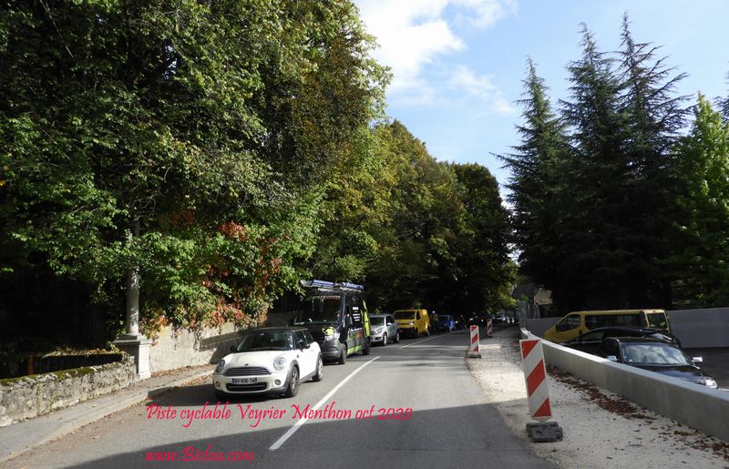 D 909 A Menthon travaux Oct 2020