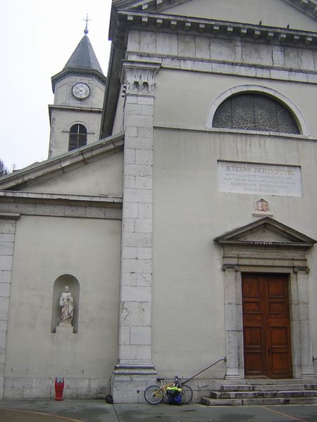 De Faverges à Compostelle à VTT en 2004 : Départ Faverges