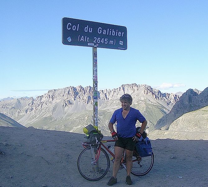 Le Glaude au col de Galibier en 2005