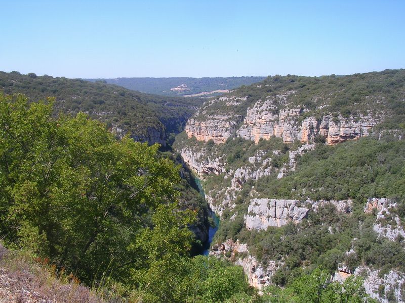 Le Claudio en goguette au dessus des orges du Verdon en 2005