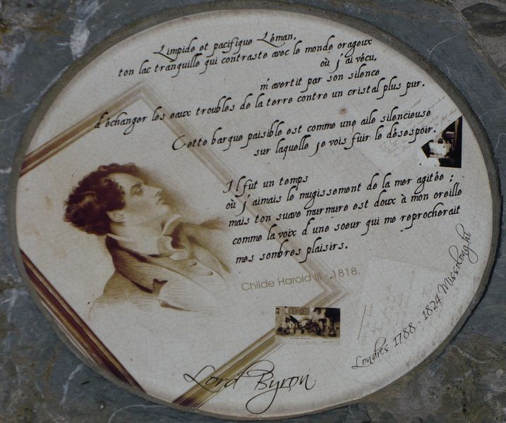 Hommage à Lord Byron à Nernier.