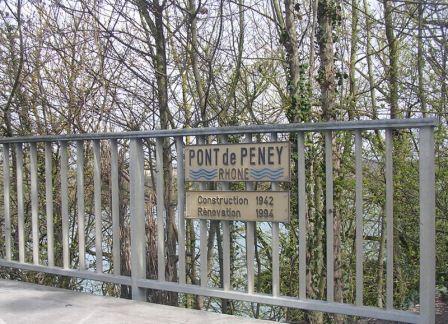Le pont de Peney sur le Rhône à Satigny