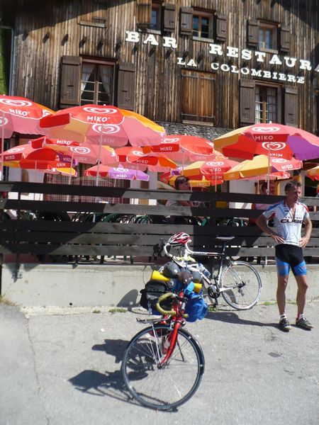 Fanny au col de la colombiere en 2008
