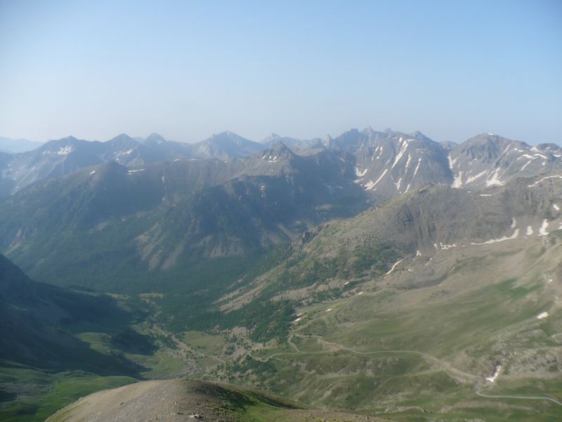 Panorama depuis la cime de la Bonette en 2008