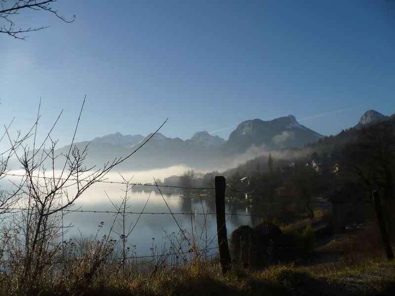 Le lac d'Annecy à Duingt