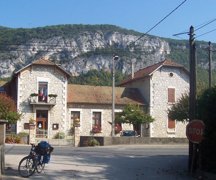 Mairie de Virignin : Où est le balisage ViaRhôna en 2009 ?