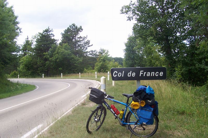 Le col de France dans l'Ain