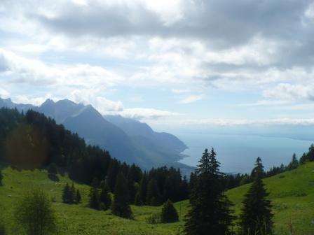 le lac leman vu du col de 